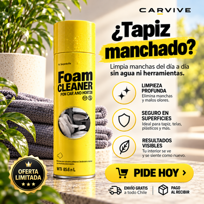 Foam Cleaner – Espuma Limpiadora para Tapiz y Auto
