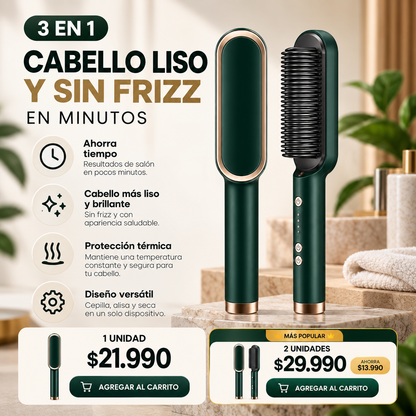 Cepillo Alisador Rizador Multifuncional